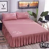 WOSTAR Nordic solid bed sheet cover bedspread summer soft comfort bedding set luxury home textiles single double queen king size 1