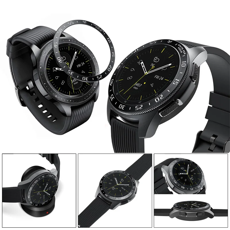 Ободок кольцо клеющаяся крышка против царапин Металл для samsung Galaxy Watch 42 мм SGA998