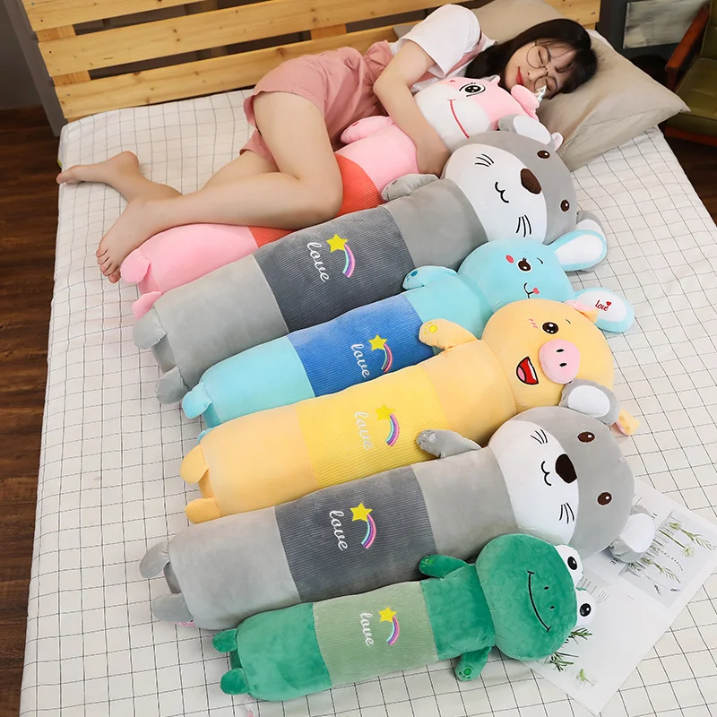 70/90/125 см удлиненного плюша в стиле «лягушка Бегемот кролик unicorn подушки укомплектованы пуховые хлопковые детские носки, с рисунками животных Мышь игрушка мягкая кровать Декор Рождественский подарок