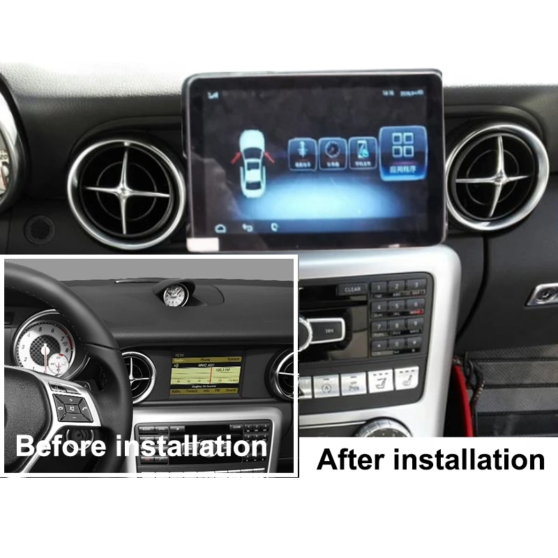 Автомобильный мультимедийный gps аудио радио для Mercedes Benz MB SLK200 SLK250 SLK300 R171 R172 2004 CarPlay TPMS навигация