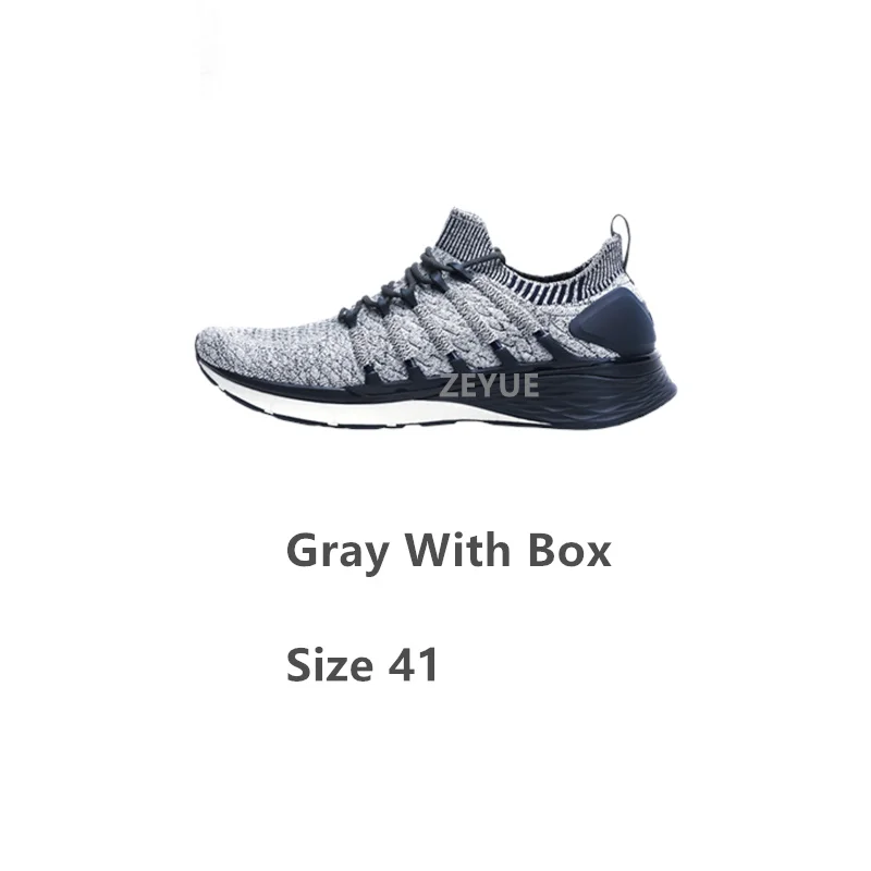 With Box Grey 41 Xiaomi Mijia Shoes 3th мужские спортивные туфли новые спортивные уличные удобные и Нескользящие повседневные 3D рыбий кости системы - Цвет: With Box Grey 41