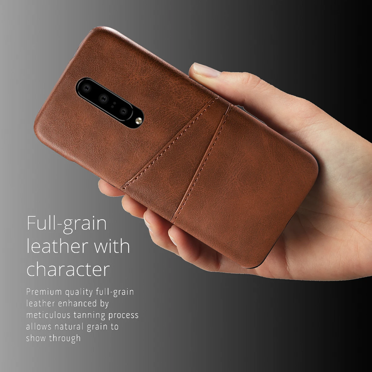 Для OnePlus 7T 7T Pro Чехол ретро из искусственной кожи Жесткий ПК против царапин держатель для карт задняя крышка для One Plus 7T 7 7 Pro чехол противоударный