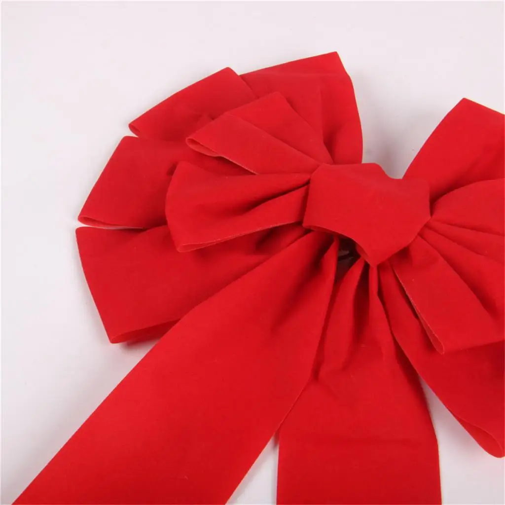 Large Fabric DIY Bowknot Christmas Tree Decor  25 x 45 x 6cm