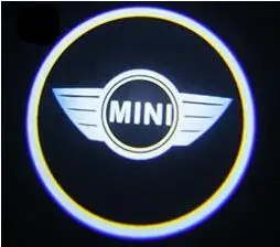 Для Mini Cooper One S JCW R52 R55 R56 R58 R59 R60 F55 F56 F60 земляк, автомобильный светильник с логотипом, светодиодный проектор, автомобильные аксессуары - Испускаемый цвет: 4300 К Белый Желтый