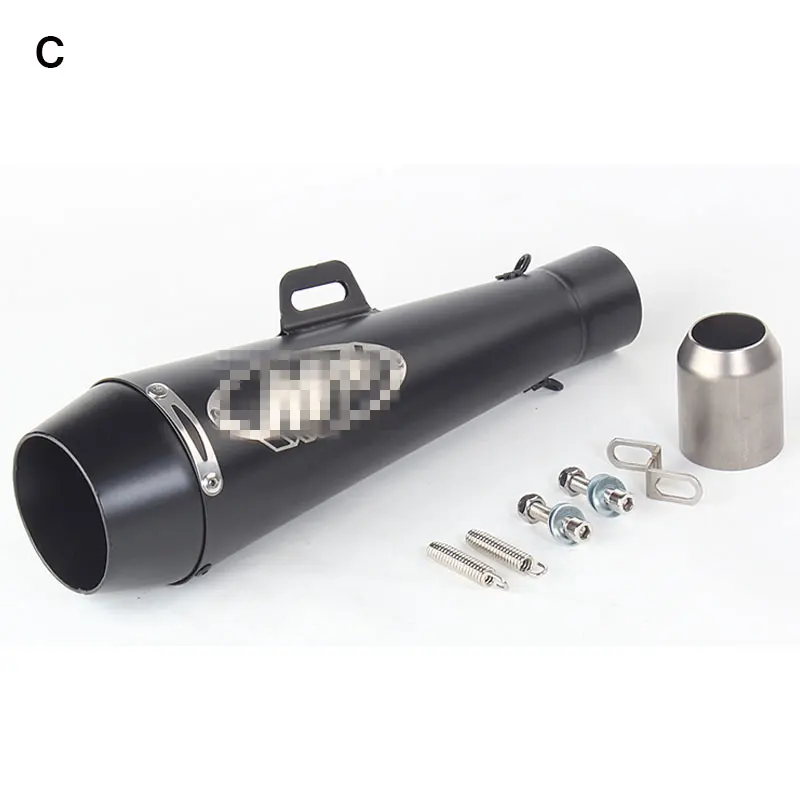 Выхлопная мотоциклетная труба Akrapovic Echappement Escape Moto глушитель модифицированный слипоны универсальный для KAWASAKI Z1000 Z750 MT-03 ATV - Цвет: C