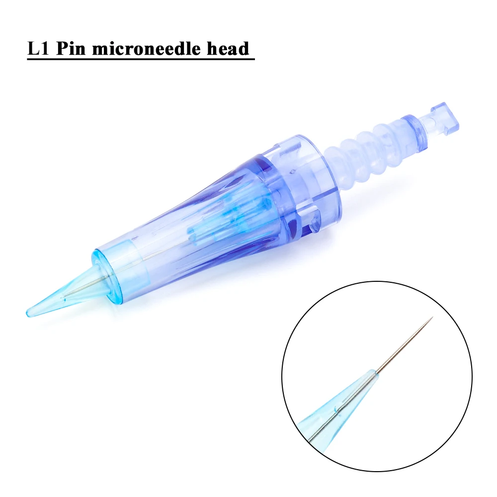 L1 Игольчатый картридж для Dr pen A1 Nano/9 pin/12 pin/36 pin/42 pin микро Сменные иглы головка Дерма ручка наконечник татуировки Замена - Габаритные размеры: L1
