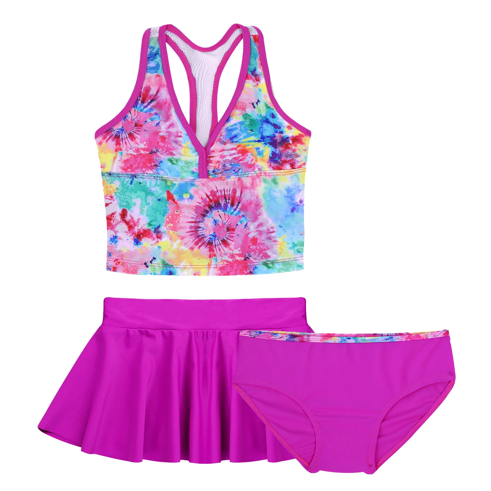 Children Swimsuit 3-14Y Toddler Baby Girls Swimsuit Quickly Dry Swimming 3 Pieces Girls Swimwear Infantil Kids Bikini Set Summer Biquini Beachwear