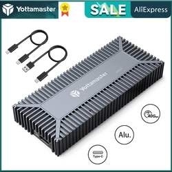 Yottamaster SO3-C4 USB4.0 M.2 NVMe Enclosure 40Gbps Compatible with Type C Thunderbolt 3/4 Up to 2700MB/s- for 2280 NVMe SSD