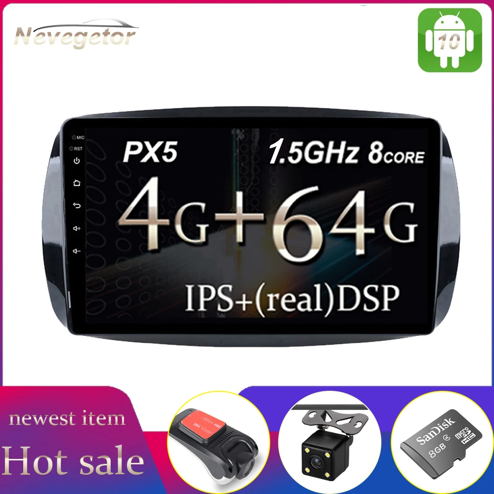 HD DSP IPS 4G Android автомобильный мультимедийный плеер dvd GPS для Mercedes/Benz Smart Fortwo 2015 2016 2017