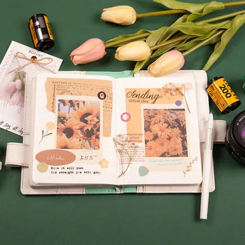 

Kawaii Landscape Sticky Notes Cute Nature Flowers Memo Pads Writing Notepads For Kids DIY Stationery School Office Supplies