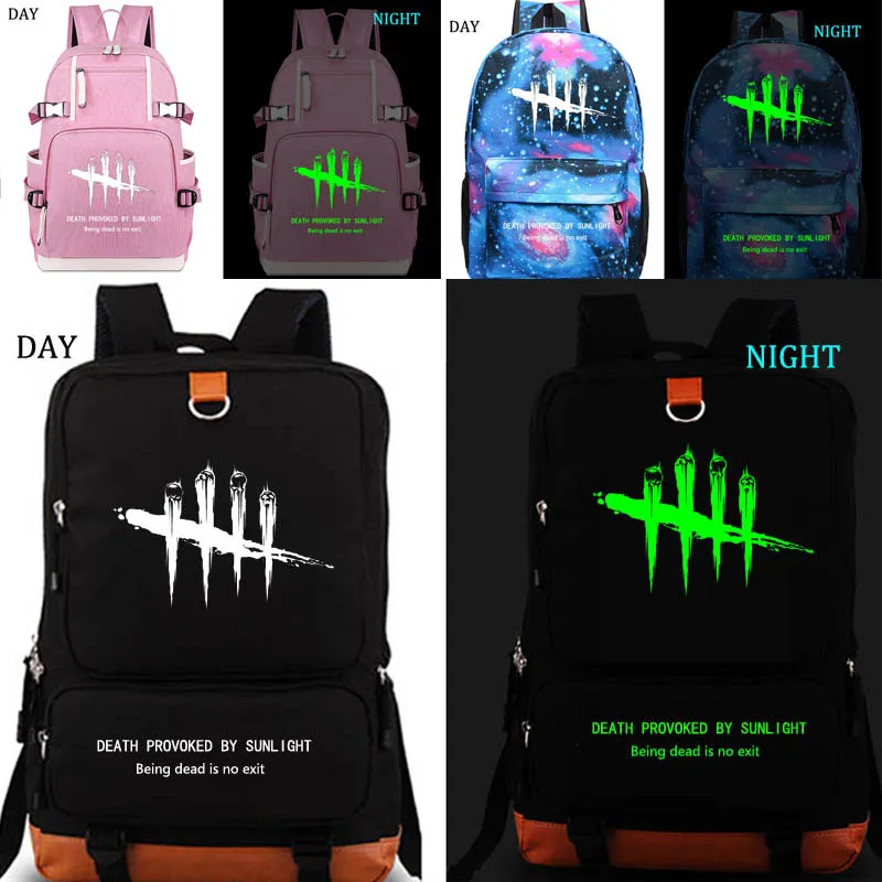 Рюкзак Dead by Daylight noctilucous школьная сумка для студентов разных цветов и стилей