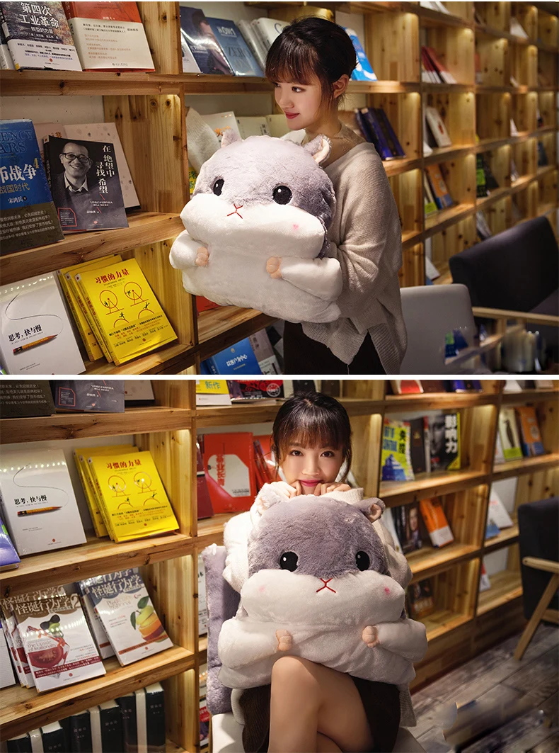 Home Decor Cartoon Cushion Hand Warmer Throws on Sofa Bed Office Travel Cushion Blankets Birthday Gifts Cute Hold Pillow Blanket