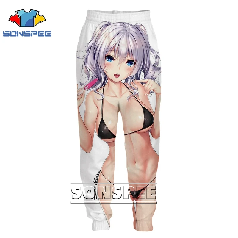 3d принт для мужчин женщин сексуальная кошка девушка полная длина jogger логотип зима Harajuku Rem Zero Kawaii Спортивные Штаны Аниме спортивные брюки