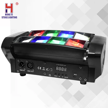 

Moving head led light mini spider 8x6w rgbw color jumping beam effect for wedding party music dj