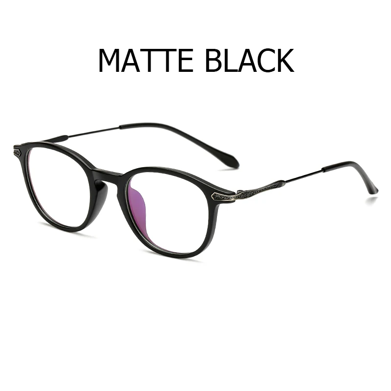 C2 matte black MVBBFJR Модные мужские и женские очки с защитой от лучей рамка для очков винтажные Ретро брендовые дизайнерские TR90 оптические очки для игр для компьютера - Цвет оправы: C2 matte black
