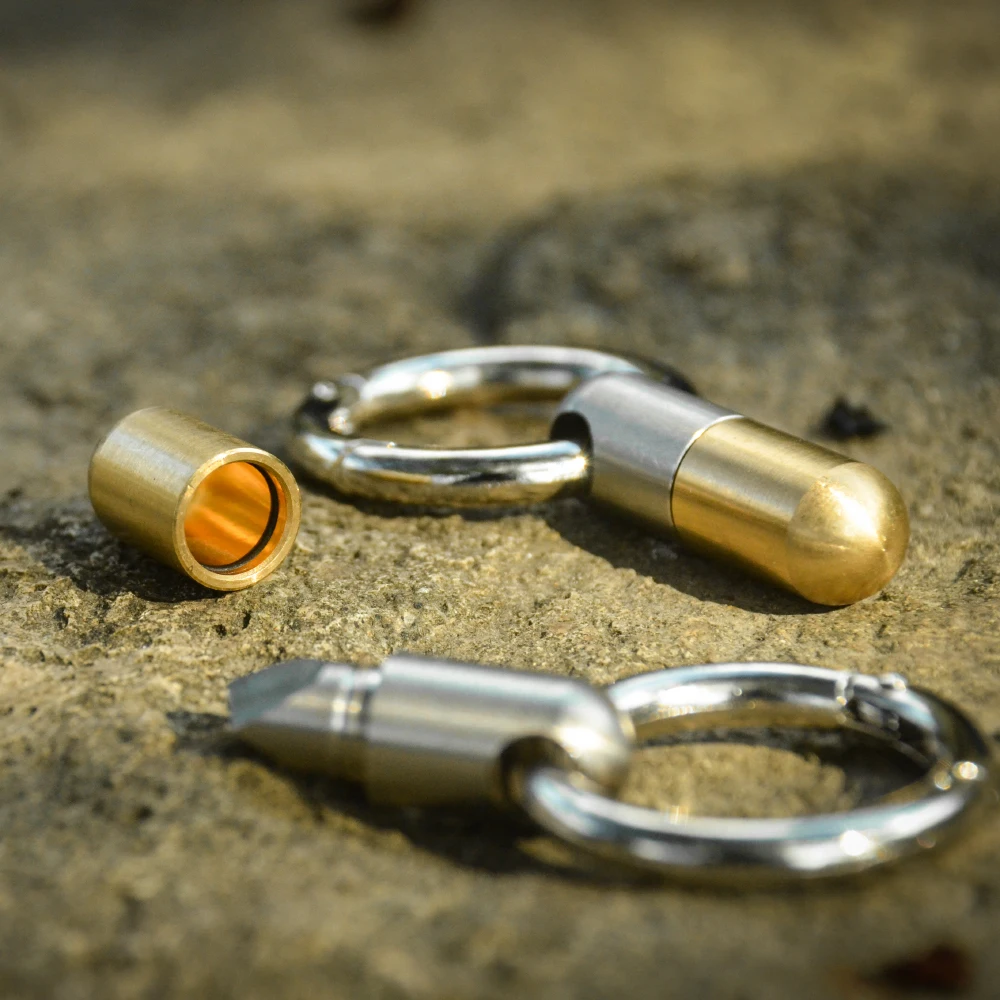 Multi-Function Key Ring Pendant Tool Capsule Knife Tiny Cutting Tool EDC Key Mini Cutting Tool Stainless Steel