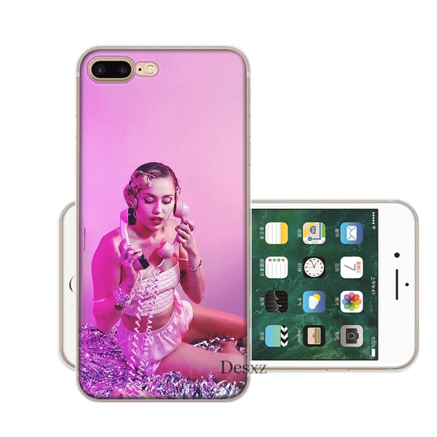 Чехол для мобильного телефона tpu для iPhone 11 Pro X XS Max iPhone XR 6 6S 7 8 Plus 5 5S SE чехол Miley Cyrus - Цвет: 4