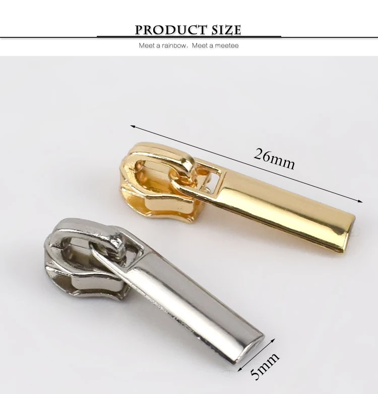 50pcs Meetee Eco-Friendly Zipper Sliders for 3# Nylon Zipper Down Jacket Pocket Zipper Head Bag Zip Repair Kits DIY Accessories