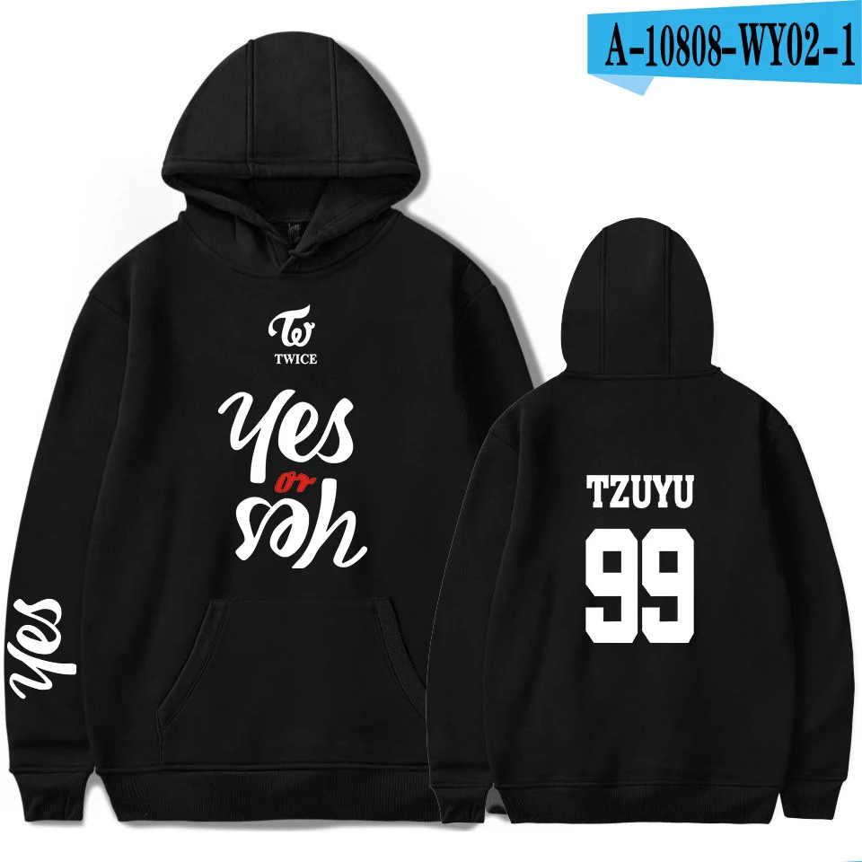 K-pop Twice женские толстовки yes or yes Twice пуловер с капюшоном Популярные Idol Bangtan мальчики Хип-хоп одежда больших размеров Топы - Цвет: Color  6