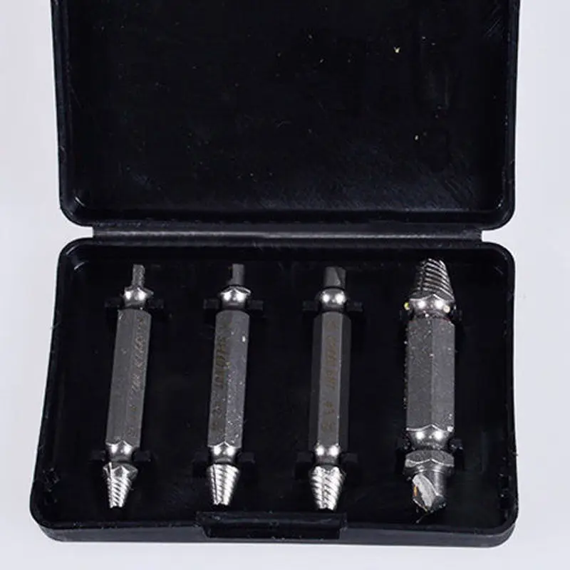 

Box Extractor for Screw Out with Storage 4 in 1 Removing Drill Wood Bits Guide Steel Set Tools Broken