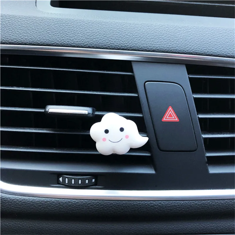 2 шт. прищепка для парфюма с акриловыми граффити смайликами белыми облаками