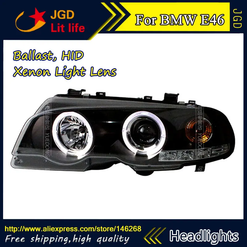 Car styling LED HID Rio LED BMW E46 headlights Head Lamp case for BMW