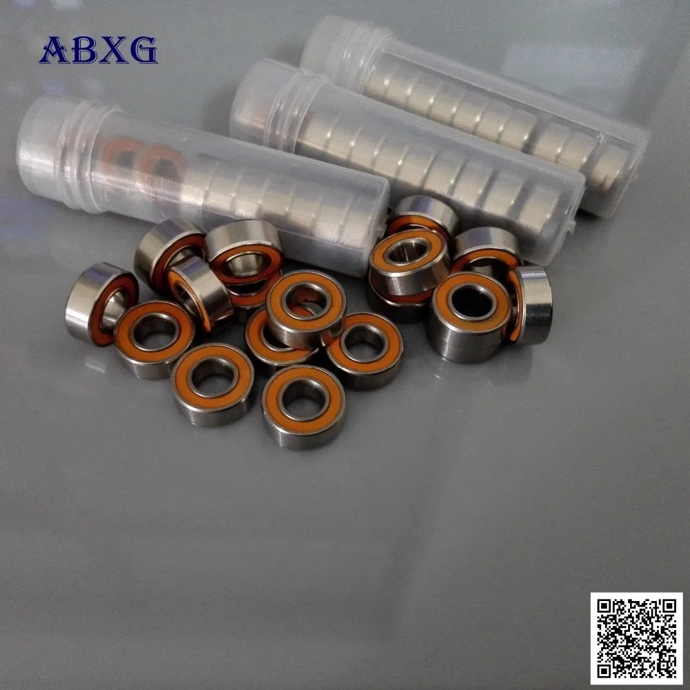 6x10x3 mm 440c CERAMIC Stainless Steel Bearing ABEC7 Orange SMR106-2RS 5 PCS 