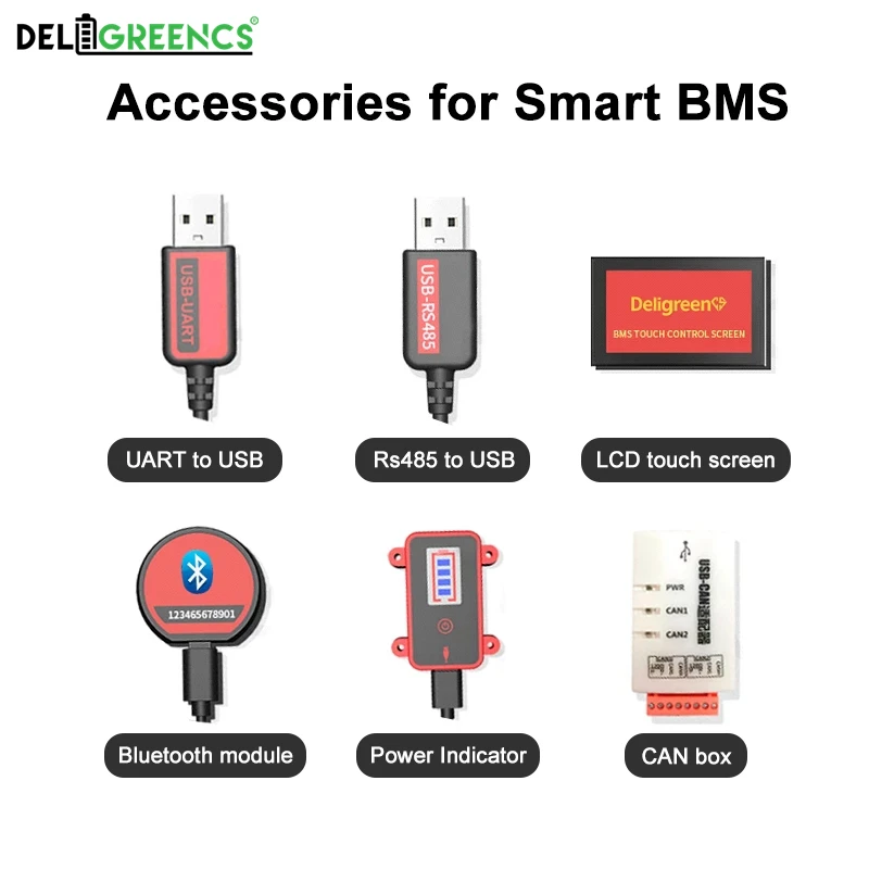 Модуль Bluetooth Deligreen Smart BMS CAN для 4S LiFePO4 200A 3S до 32S Daly | Электроника