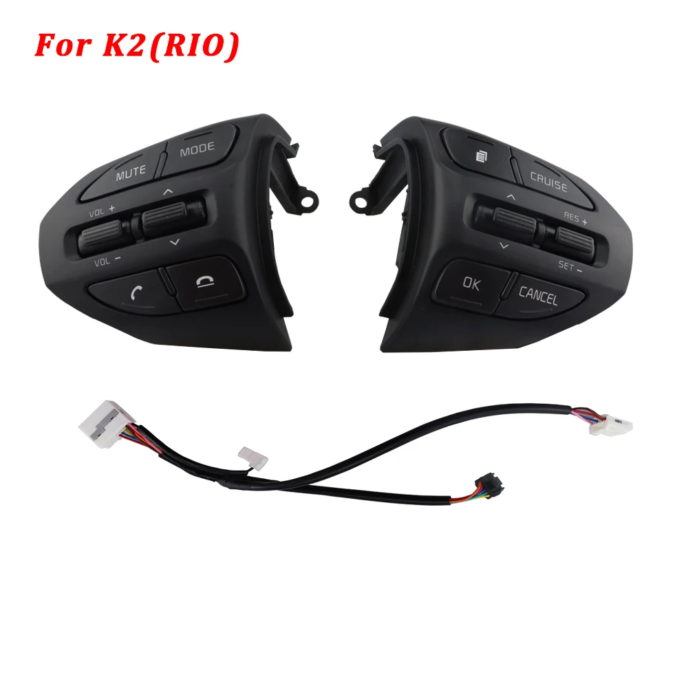 Для KIA K2 Рио Рио X LINE кнопки рулевого колеса, кнопки Bluetooth телефон круиз Управление с переключателем громкости Авто Запчасти - Цвет: Model D L R C