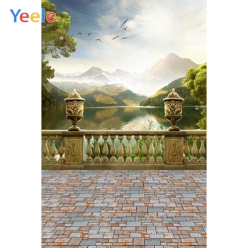 

Yeele Mountain Water Stone Floor Natural Scenery Photography Backgrounds Custom Photographic Backdrop For Photo Studio Props