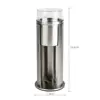 Stainless Steel Makeup Remover Cotton Swab Organizer Holder Cotton Pad Storage Box Transparent Remover Paper Makeup Desktop Tool 6