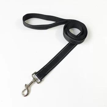 

Nylon Black Reflective Dog Leash Rope 2.5*120cm Safe Walking Training Dogs Leash Pet Accessories Product for Small Large Dogs