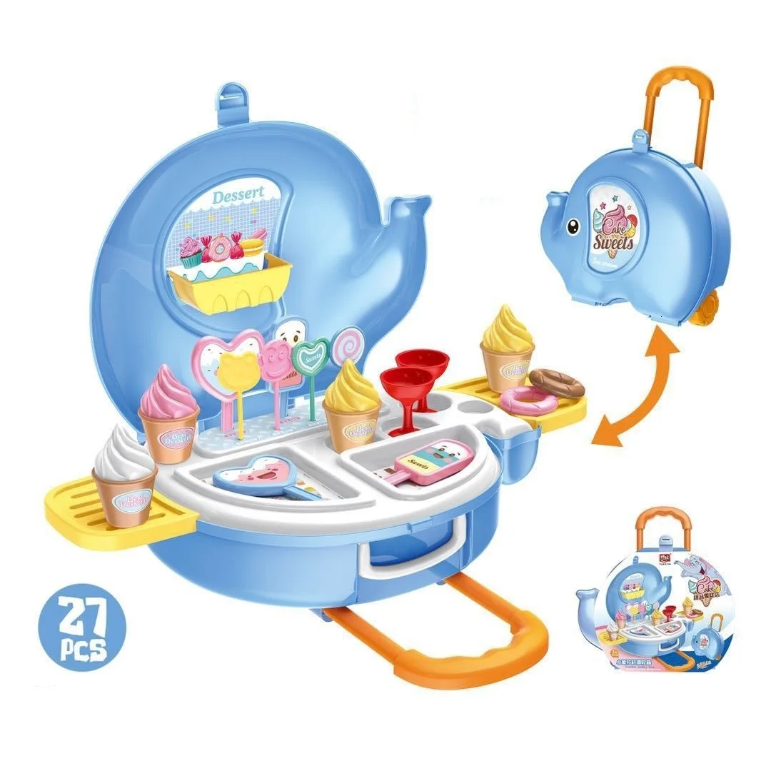 Мини-кухня торт мороженое игрушка Ролевые Игры развивающие игрушки для малышей для детей девочек миниатюрная поддельная еда Giocattoli Bambina