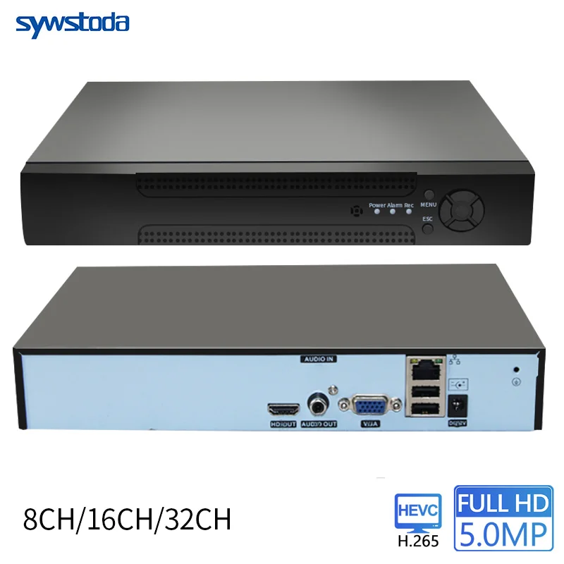 25CH 5MP 32CH 1080P 8CH 4K CCTV H.265 NVR DVR сетевой видеорегистратор Onvif 2,0 для ip-камеры 2 SATA XMEYE P2P Cloud