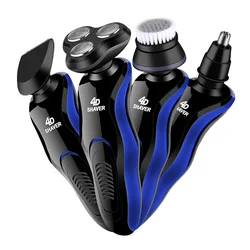 4 IN 1 Electrical Shaver Razor Multi-Function Razors USB Rechargeable Trimmer Hair Clippers Men Hair Shaving Tools