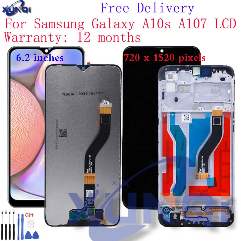 

For Samsung galaxy A10s lcd Digitizer A107/DS A107F A107FD A107M Display with frame Touch Screen Digitizer For Samsung A10S lcd