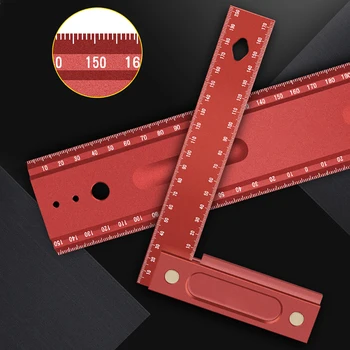 

L-Shaped Ruler Double Sided Leather Craft Cutting Auxiliary Woodworking Tool Carpenter Right TriangleAngle Measuring Precision