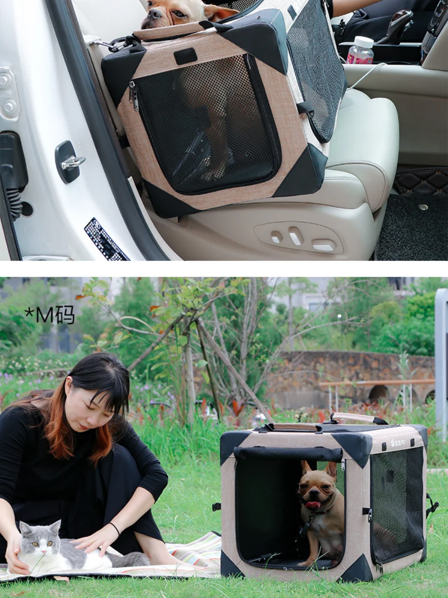 Draagbare Huisdier Kooi Opvouwbare Hondenkennel Huisdier Tent Hond Krat Voor Indoor & Outdoor Gebruik Hond Reizen Krat Met sterke Stalen Frame