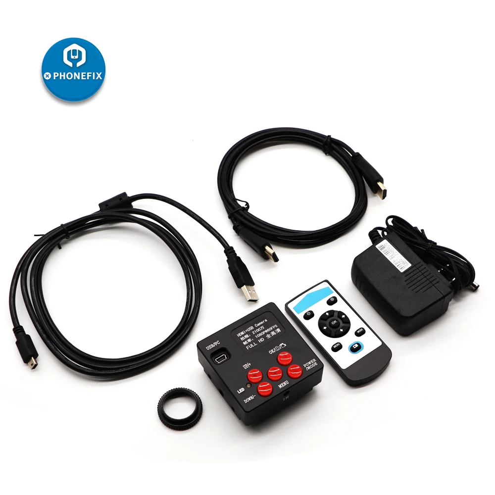 PHONEFIX 14 16 21MP HDMI USB микроскоп камера промышленный видео микроскоп камера+ TF карта видеомагнитофон для ремонт телефона pcb