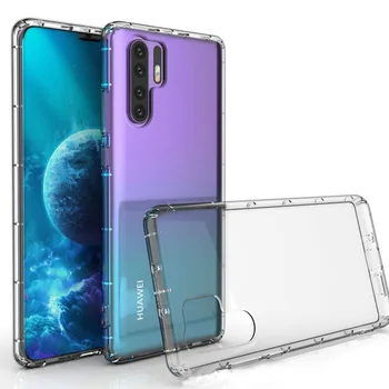 

30pcs/lot Crystal Clear Cover For Huawei P30 Pro Air cushion Air Pressure Anti-Knock Mobile Phone Case