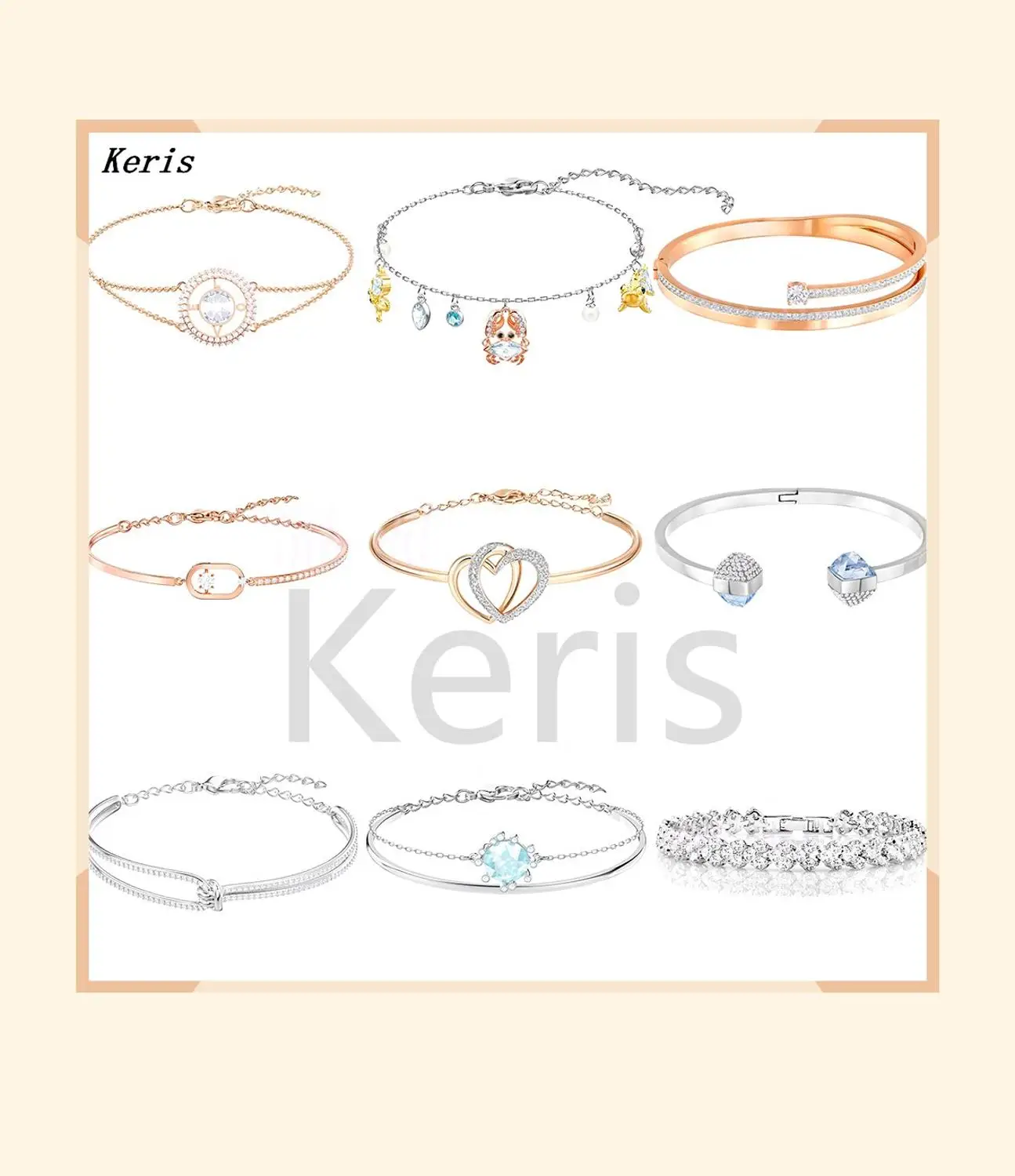 

2019 New Admiration Bracelet The Flow of Love Roman Heart-shaped Zircon Blue Bead Bracelet Rose Gold Fashion Jewelry Birthday Gi