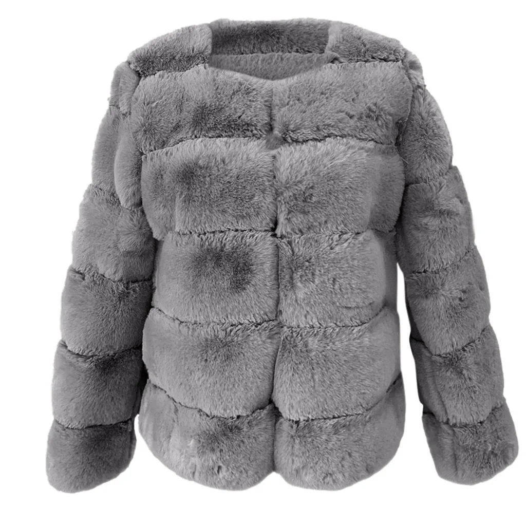 4XL размера плюс женское пальто из искусственного меха куртка зимнее пальто из лисьего меха женская теплая плюшевая верхняя одежда элегантный женский жакет пальто