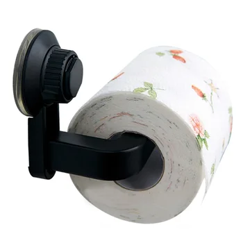 

Toilet Paper Holder Super Storage Suction Cup Wall Mount Removable Rack BJStore