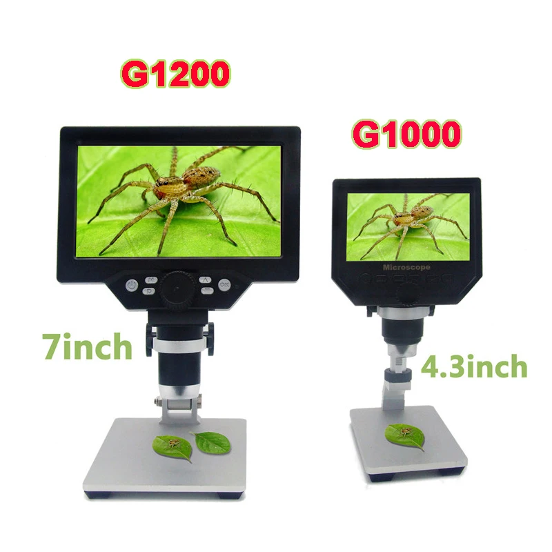 US $55.41 G1000G1200 12MP 11200X USB Digital Microscope for Soldering Electronic HD Video Microscopes Continuous Amplification Magnifier