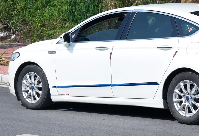 Подходит для 13-18 Ford New Mondeo обшивка кузова ремонт двери кромки автомобиля Doot Crash Bar анти-полированный Артикул