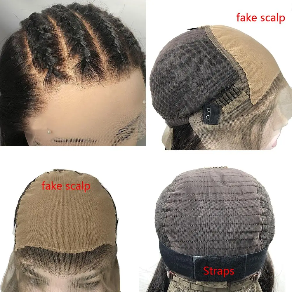 Fake Scalp Wig 13x6 Short Wig Raw Indian Hair Curly Lace Front Human Hair Wigs Pre Plucked With Bab