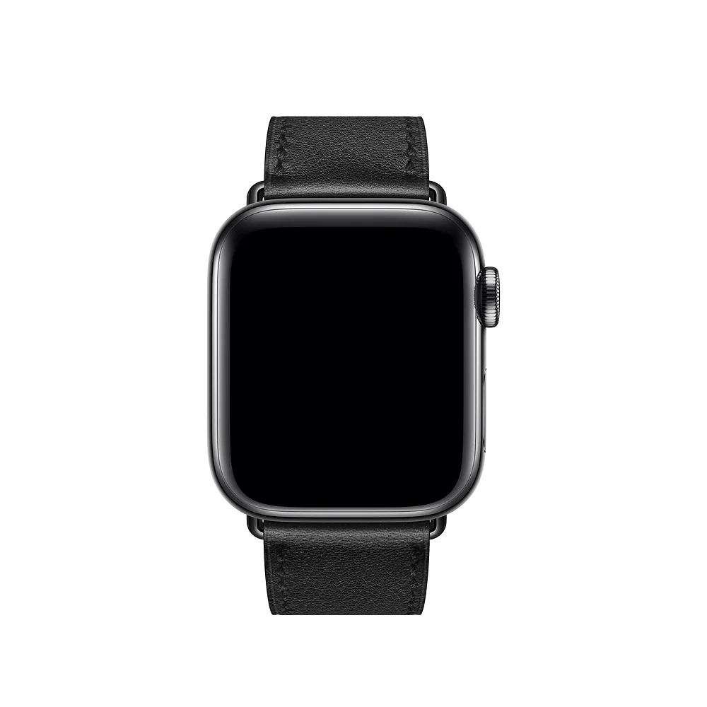 Кожаный ремешок для часов iwatch band 44 мм 42 мм двойной тур дополнительный длинный Браслет наручный ремень для Apple watch series 5 4 3 38 мм 40 мм