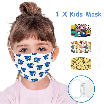 

Children Kids Breathable Face Mask Washable Face Mask Face Shield Cloth Mouth Caps Outdoor Reuseable mascarillas