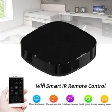 Black Universal A1 Settop Box Mini Wifi Wireless Smart IR Remote Control Home Automation for TV Air Conditioner Speaker 1pc