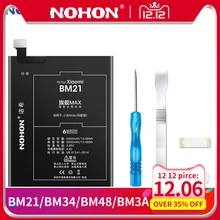 NOHON BM21 BM34 BM48 BM3A Батарея для Xiaomi Mi Note Pro 2 3 Note2 Note3 телефон Замена Bateria реального Ёмкость 3500 мА/ч, 4070 мА/ч